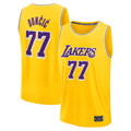 Punc LA.Lakers #77 Luka Don?i? Gold Fast Break Replica Player Stitched Jerseys - Icon Edition