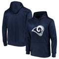 Punc LA.Rams Navy Pullover Hoodie Limited Game Blank Player Stitched Jerseys