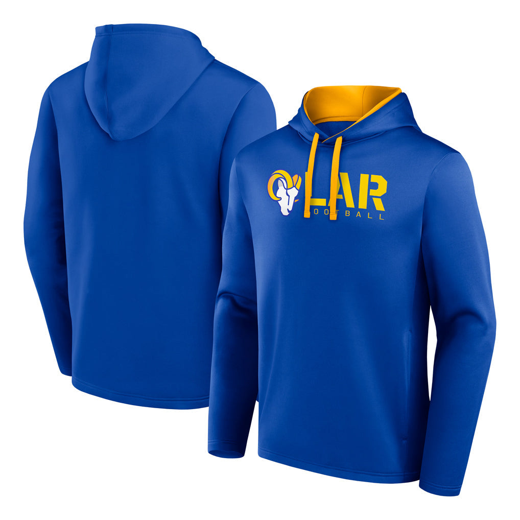 Punc LA.Rams Royal Pullover Hoodie Limited Game Blank Player Stitched Jerseys