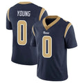 Punc LA.Rams #0 Byron Young Player Navy Limited Vapor Untouchable Home Game Stitched Jerseys