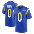 Punc LA.Rams #0 Byron Young Player Royal Home Game Stitched Jerseys