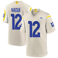 Punc LA.Rams #12 Puka Nacua Player Bone Replica Game Stitched Jerseys
