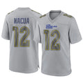 Punc LA.Rams #12 Puka Nacua Player Gray Atmosphere Fashion Game Stitched Jerseys