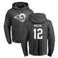 Punc LA.Rams #12 Puka Nacua Player Gray Pullover Hoodie Limited Game Stitched Jerseys