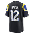 Punc LA.Rams #12 Puka Nacua Player Midnight Blue Rivalries Collection Game Stitched Jersey