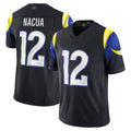 Punc LA.Rams #12 Puka Nacua Player Midnight Blue Rivalries Collection Vapor Limited Stitched Jerseys