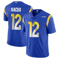 Punc LA.Rams #12 Puka Nacua Player Royal Limited Vapor Untouchable Home Game Stitched Jerseys