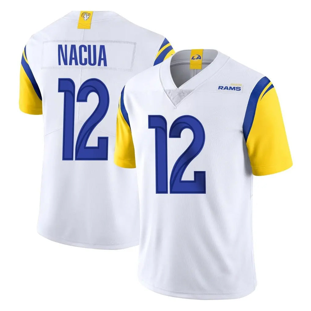 Punc LA.Rams #12 Puka Nacua Player White Limited Vapor Untouchable Home Game Stitched Jerseys