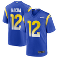 Punc LA.Rams #12 Puka Nacua Royal Game Player Jersey American Stitched Jerseys