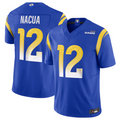 Punc LA.Rams #12 Puka Nacua Royal Vapor F.U.S.E. Limited Player Stitched Jerseys