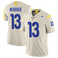 Punc LA.Rams #13 Kurt Warner Player Bone Limited Vapor Retired Stitched Jerseys
