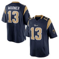 Punc LA.Rams #13 Kurt Warner Player Navy Retired Limited Stitched Jerseys