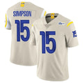 Punc LA.Rams #15 Ty Simpson Player Bone Limited Vapor Home Game Stitched Jerseys