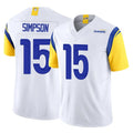 Punc LA.Rams #15 Ty Simpson Player White Limited Vapor F.U.S.E. Home Game Stitched Jerseys