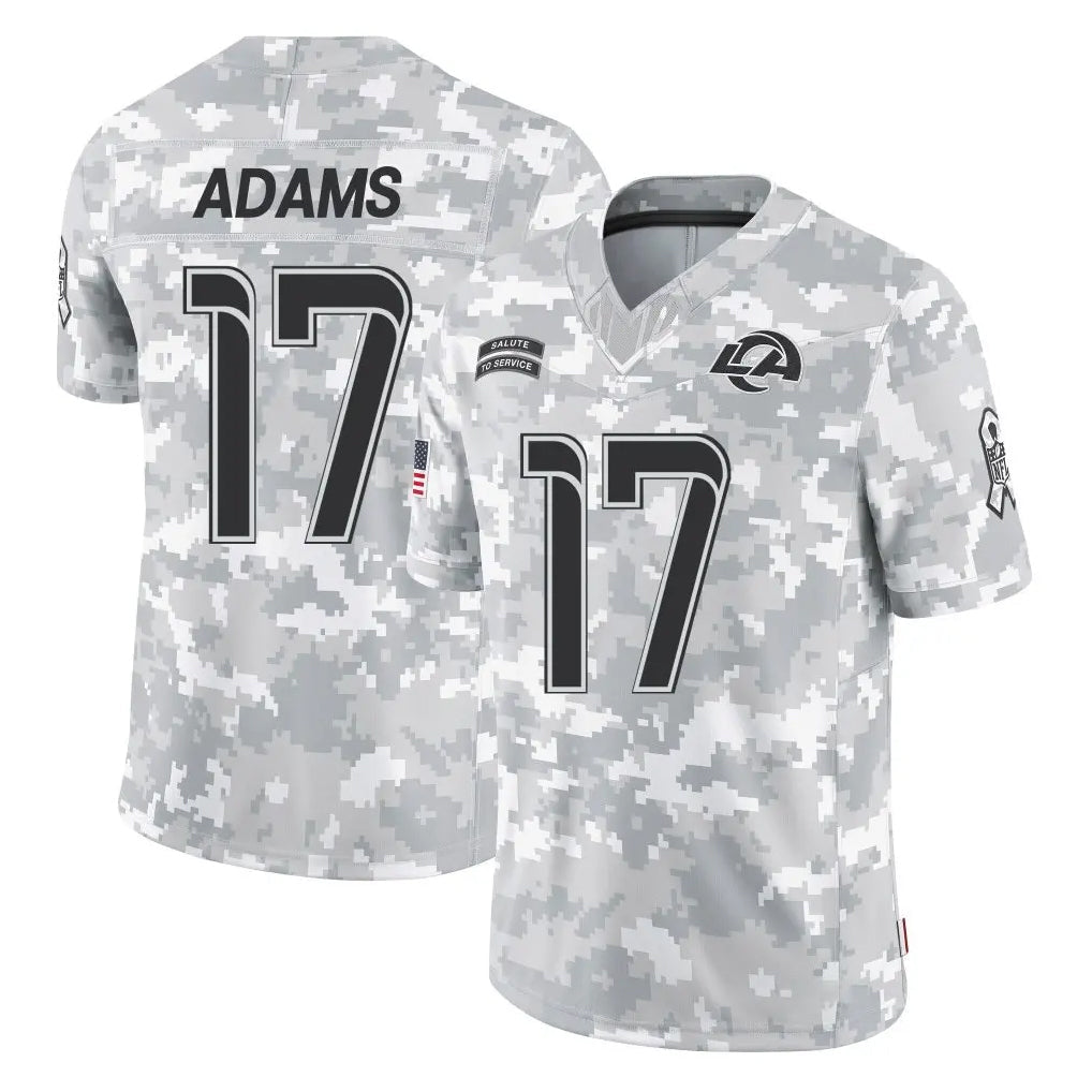 Punc LA.Rams #17 Davante Adams Player Arctic Camo Salute To Service Limited Game Stitched Jerseys