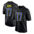 Punc LA.Rams #17 Davante Adams Player Black Fashion Limited Home Game Stitched Jerseys