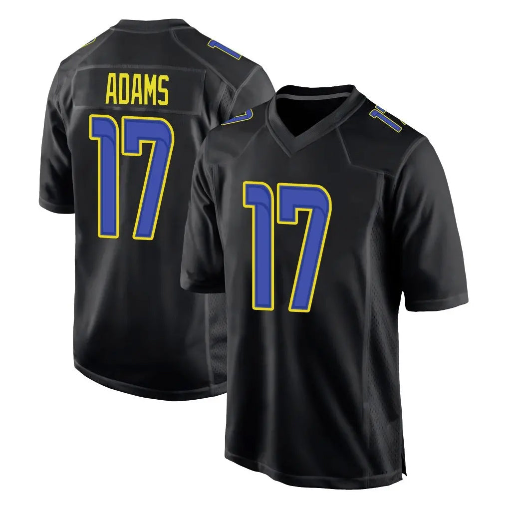 Punc LA.Rams #17 Davante Adams Player Black Fashion Limited Home Game Stitched Jerseys