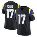 Punc LA.Rams #17 Davante Adams Player Black Midnight Rivalries Collection Limited Home Game Stitched Jerseys