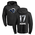 Punc LA.Rams #17 Davante Adams Player Black Pullover Hoodie Limited Game Stitched Jerseys