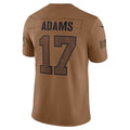 Punc LA.Rams #17 Davante Adams Player Brown Salute To Service Limited Stitched Jerseys