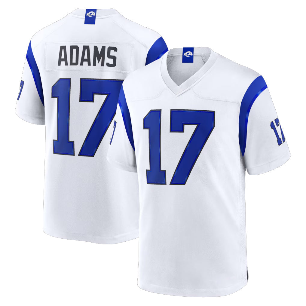 Punc LA.Rams #17 Davante Adams Player Fearsome White Home Game Stitched Jerseys