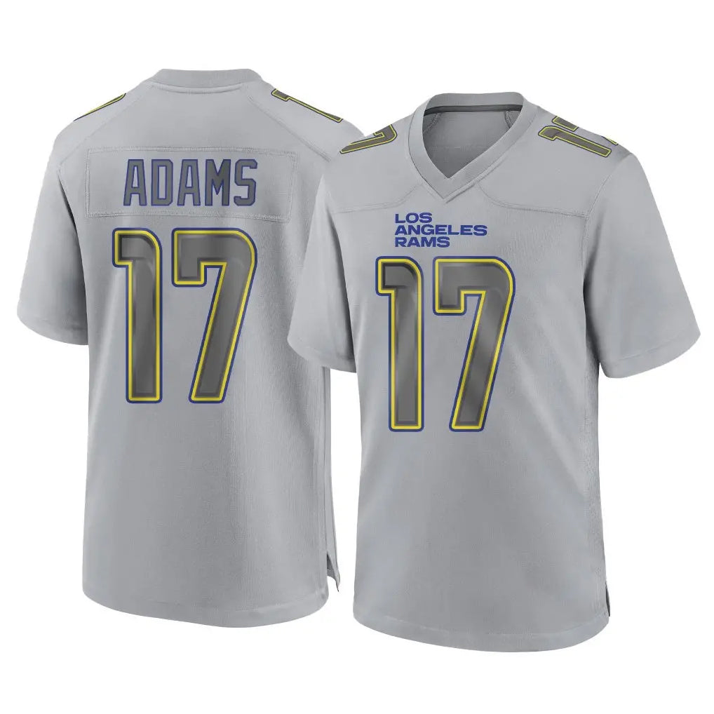Punc LA.Rams #17 Davante Adams Player Gray Atmosphere Fashion Home Game Stitched Jerseys