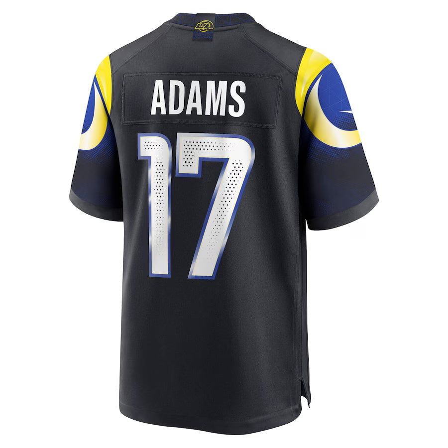 Punc LA.Rams #17 Davante Adams Player Midnight Blue Rivalries Collection Game Stitched Jerseys