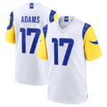 Punc LA.Rams #17 Davante Adams Player White Limited Home Game Stitched Jerseys
