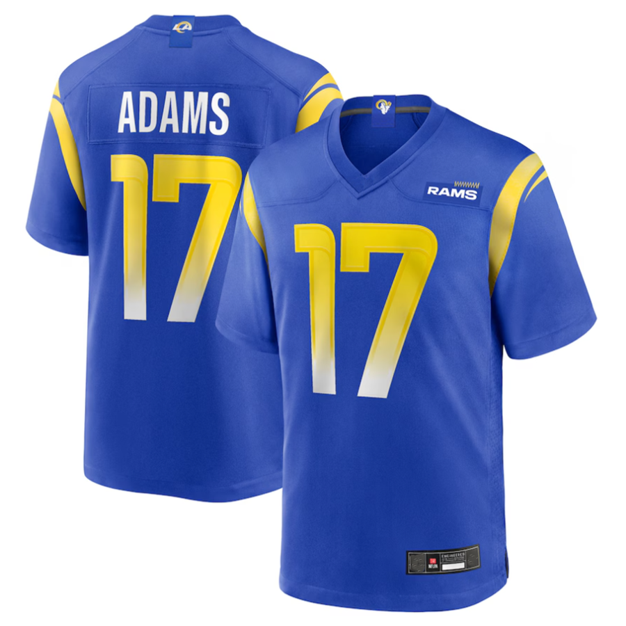 Punc LA.Rams #17 Davante Adams Royal Game Player Stitched Jerseys