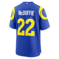 Punc LA.Rams #22 Trent McDuffie Royal Team Game Player Stitched Jerseys