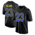 Punc LA.Rams #23 Kyren Williams Player Black Fashion Game Stitched Jerseys