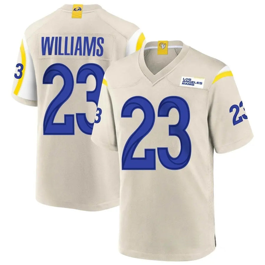 PuncLA.Rams #23 Kyren Williams Player Bone Replica Game Stitched Jerseys