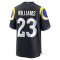 Punc LA.Rams #23 Kyren Williams Player Midnight Blue Rivalries Collection Game Stitched Jerseys