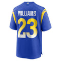 Punc LA.Rams #23 Kyren Williams Player Royal Home Game Stitched Jerseys