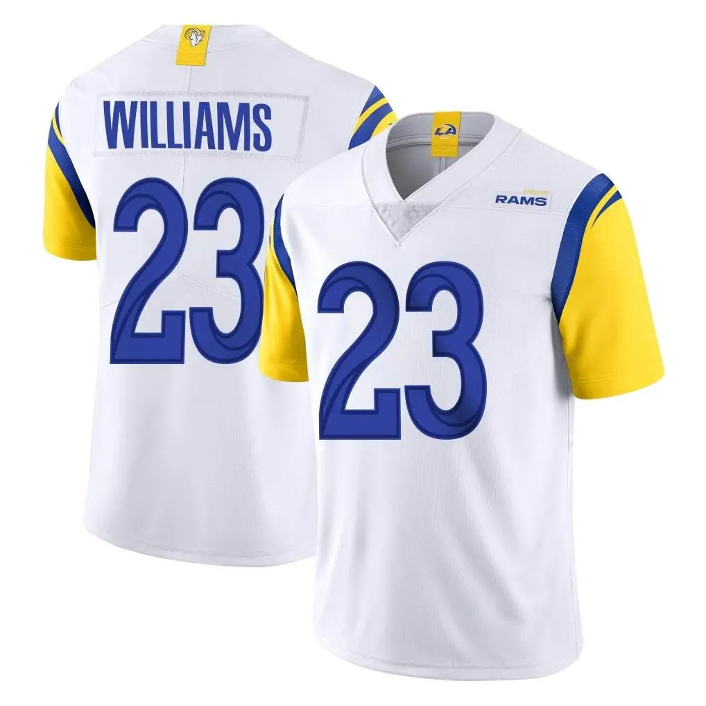 Punc LA.Rams #23 Kyren Williams Player White Limited Vapor Untouchable Home Game Stitched Jerseys