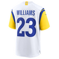 Punc LA.Rams #23 Kyren Williams White Game Jersey American Stitched Jersey