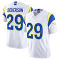 Punc LA.Rams #29 Eric Dickerson Player White Rivalries Vapor Limited Home Game Stitched Jerseys
