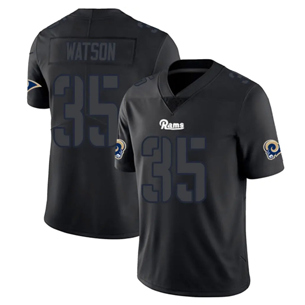 Punc LA.Rams #35 Jaylen Watson Player Black Impact Limited Home Game Stitched Jerseys