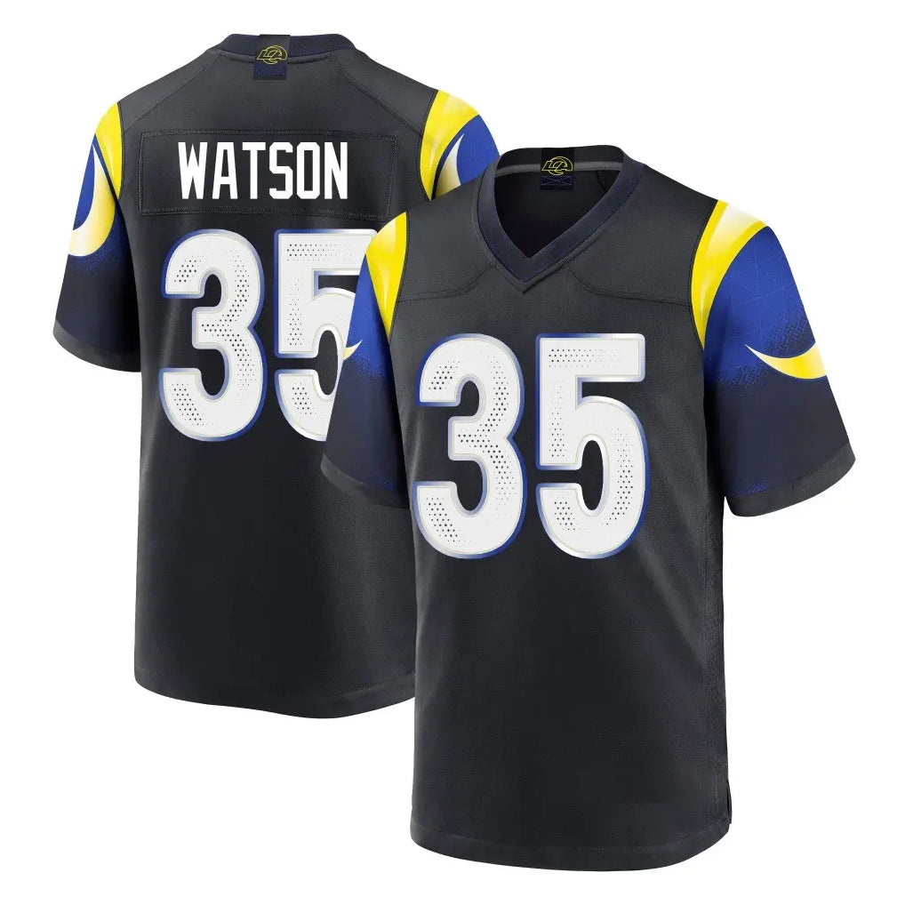 Punc LA.Rams #35 Jaylen Watson Player Black Midnight Rivalries Collection Home Game Stitched Jerseys