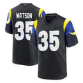 Punc LA.Rams #35 Jaylen Watson Player Black Midnight Rivalries Collection Home Game Stitched Jerseys