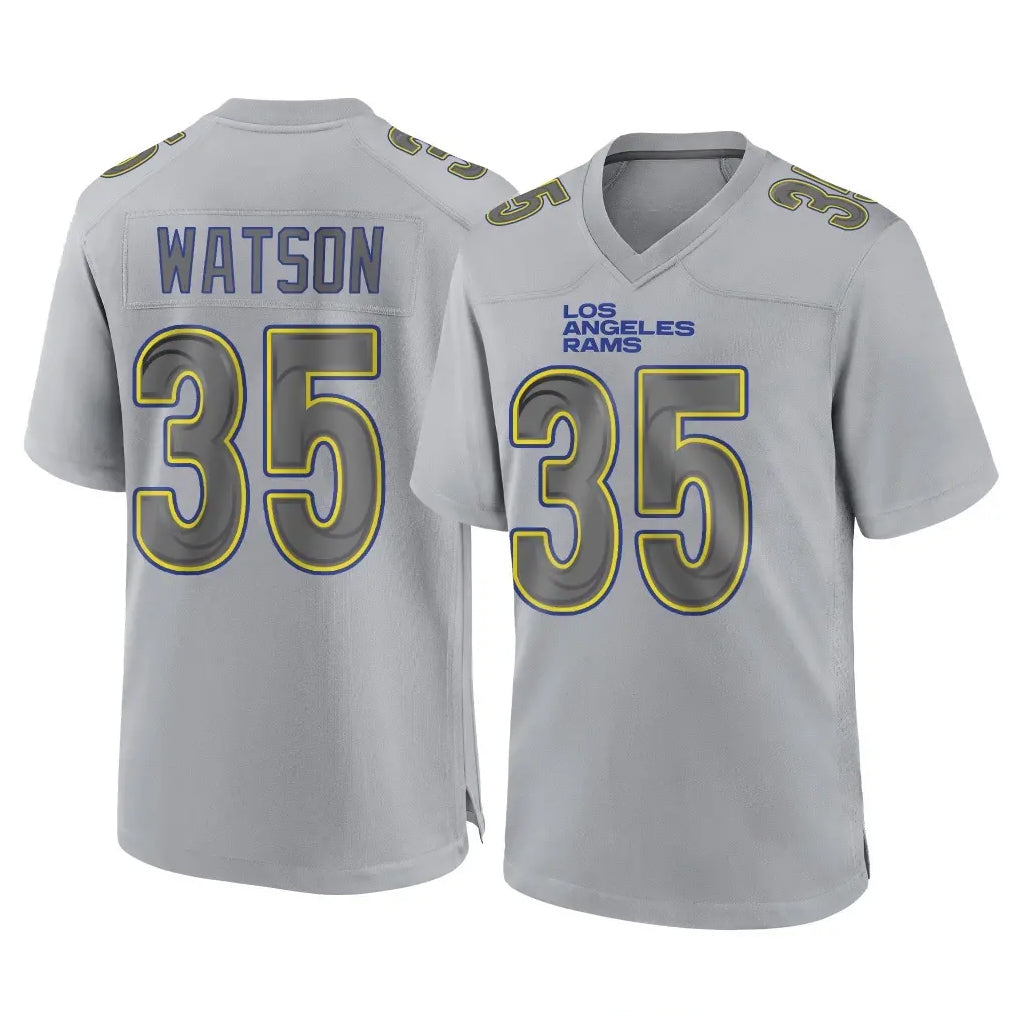 Punc LA.Rams #35 Jaylen Watson Player Gray Atmosphere Fashion Home Game Stitched Jerseys