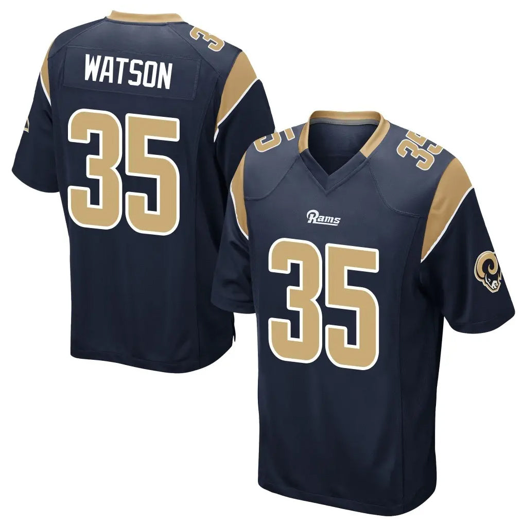 Punc LA.Rams #35 Jaylen Watson Player Navy Home Game Stitched Jerseys