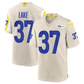 Punc LA.Rams #37 Quentin Lake Player Bone Home Game Stitched Jerseys