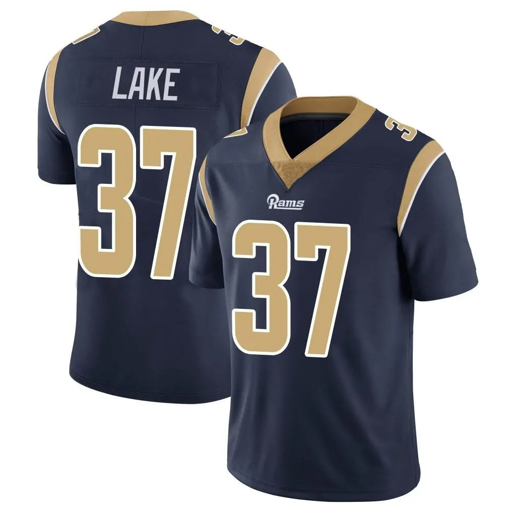 Punc LA.Rams #37 Quentin Lake Player Navy Limited Vapor Untouchable Home Game Stitched Jerseys