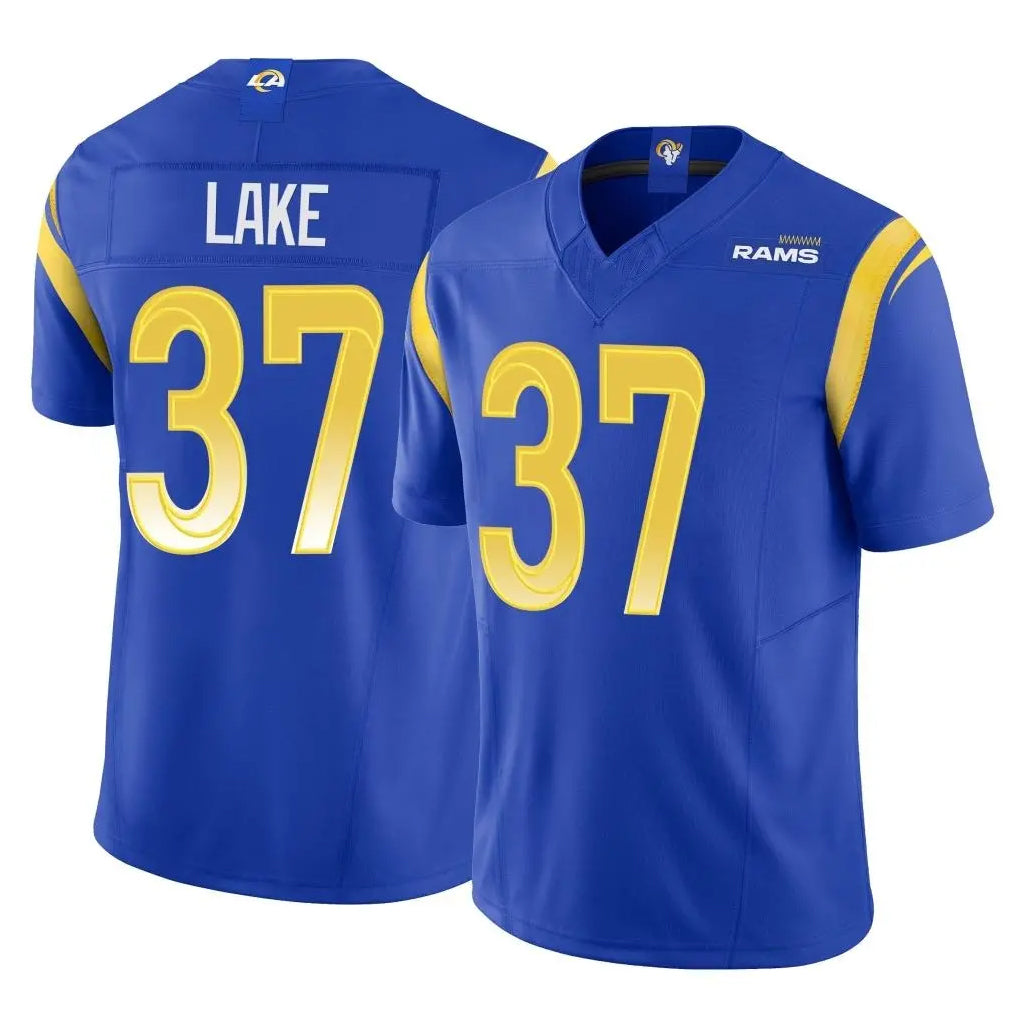 Punc LA.Rams #37 Quentin Lake Player Royal Limited Vapor F.U.S.E. Home Game Stitched Jerseys