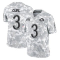 Punc LA.Rams #3 Kam Curl Player Arctic Camo Salute To Service Limited Game Stitched Jerseys