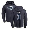 Punc LA.Rams #3 Kam Curl Player Navy Pullover Hoodie Limited Game Stitched Jerseys