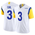 Punc LA.Rams #3 Kam Curl Player White Limited Vapor F.U.S.E. Home Game Stitched Jerseys