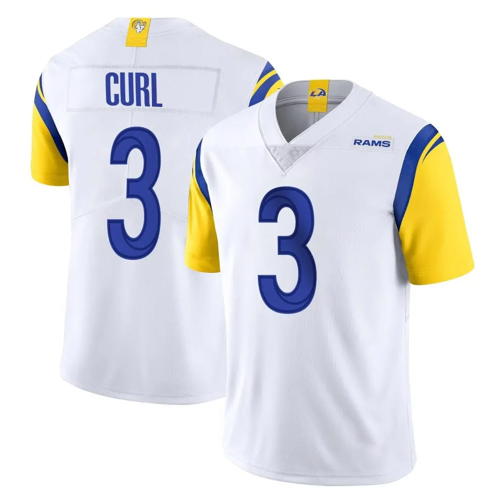 Punc LA.Rams #3 Kam Curl Player White Limited Vapor Untouchable Home Game Stitched Jerseys