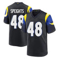 Punc LA.Rams #48 Omar Speights Player Black Midnight Rivalries Collection Home Game Stitched Jerseys